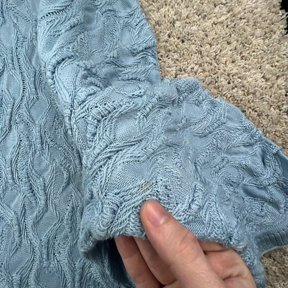 Coogi Australlia Basics Short Sleeve Sweater Blue Knit Women’s Unisex Size 2X - Picture 13 of 16